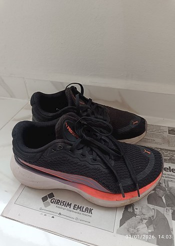 Siyah Kadın Spor Ayakkabı Velcro Detaylı - Görsel 4