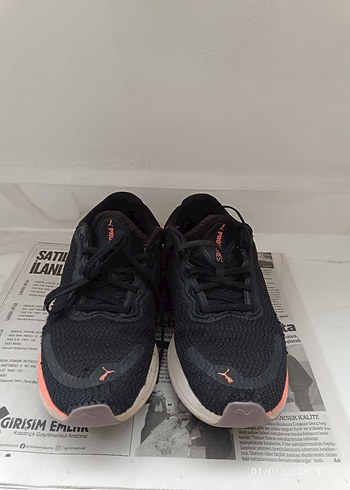 Siyah Kadın Spor Ayakkabı Velcro Detaylı - Görsel 2