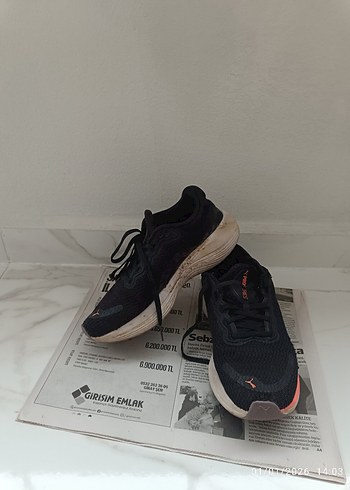 Siyah Kadın Spor Ayakkabı Velcro Detaylı - Görsel 3