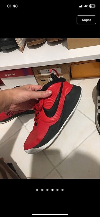 38 Beden kırmızı Renk Orijinal Nike ayakkabı