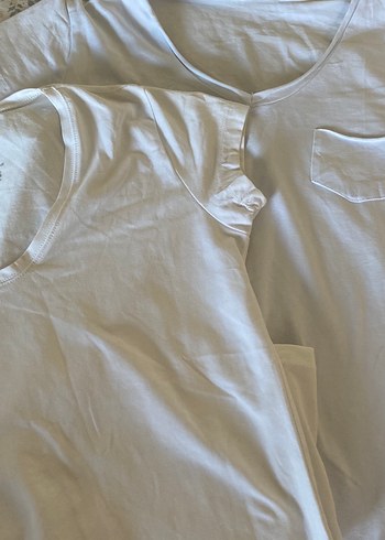 Beyaz Kısa Kollu tişört - Görsel 2