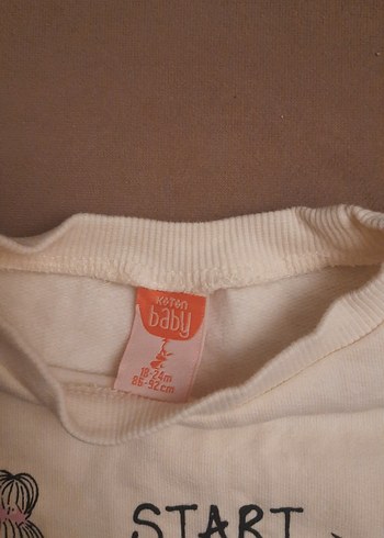 Beyaz Kız Sweatshirtleri, Baskılı, Uzun Kollu - Görsel 3