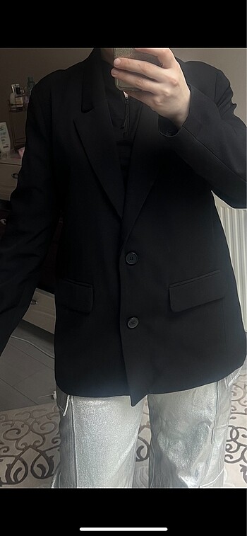 Siyah blazer ceket