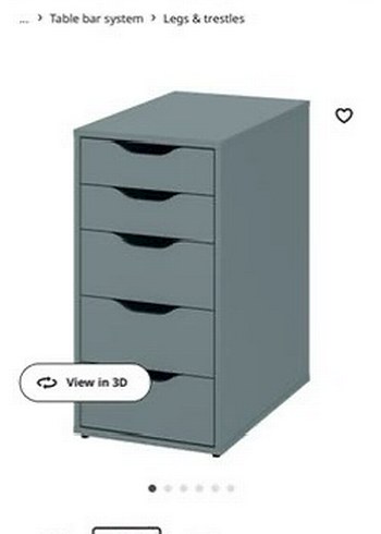 İkea Alex Çalışma Masası&Çekmece - Görsel 2