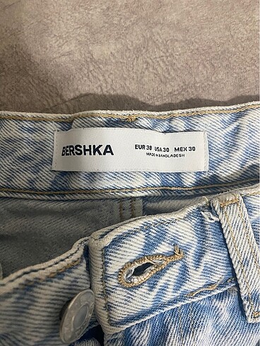 38 Beden mavi Renk bershka kot pantolon