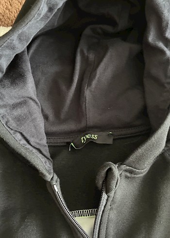 Kız Çocuk Kapüşonlu Fermuarlı Ceket - Görsel 2