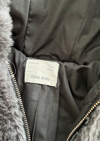 Kapüşonlu Siyah kız montu - Görsel 2