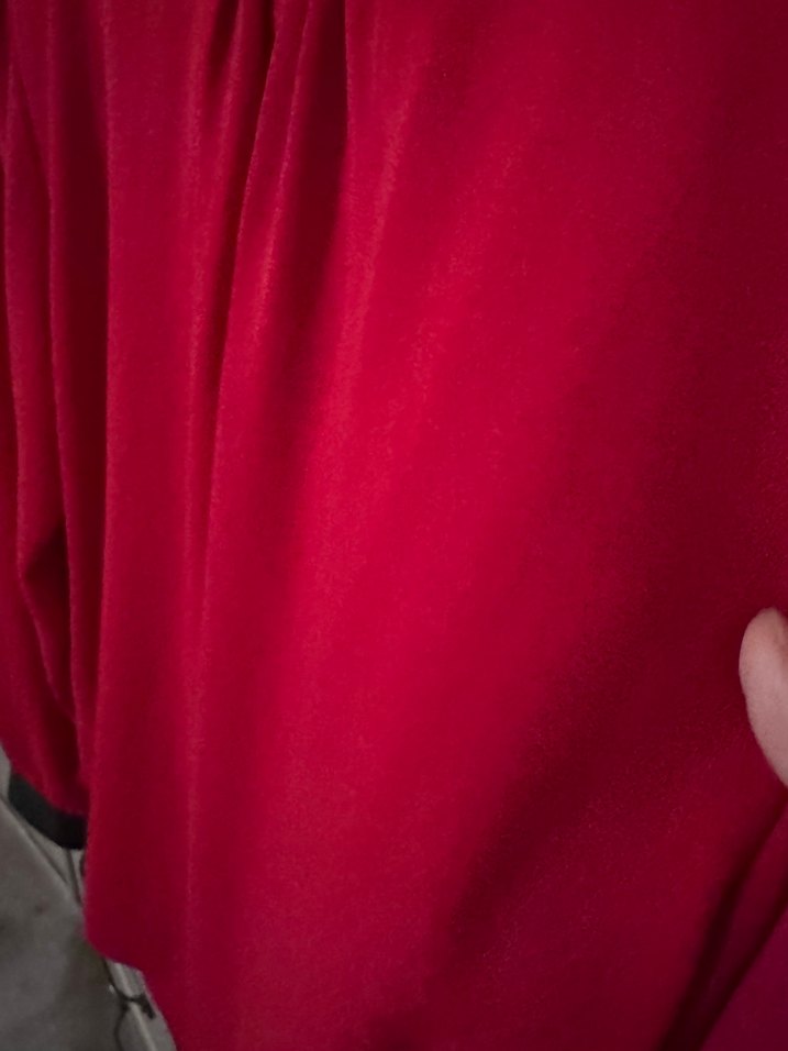 Kırmızı Uzun Kollu Kadın Bluz - Görsel 5