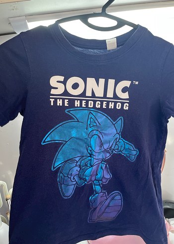 Mavi Sonic The Hedgehog Erkek Çocuk Tişörtü
