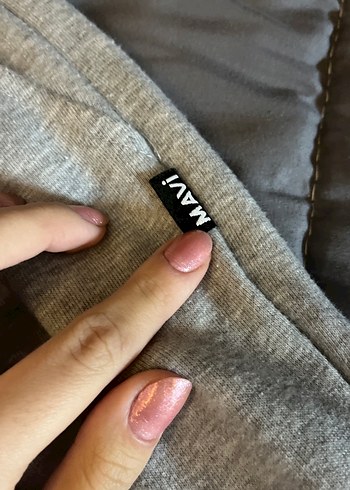 Mavi Jeans Gri Kadın Keten Rahat Kesim Eşofman