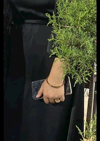 Siyah Uzun tesettür Elbise - Görsel 2