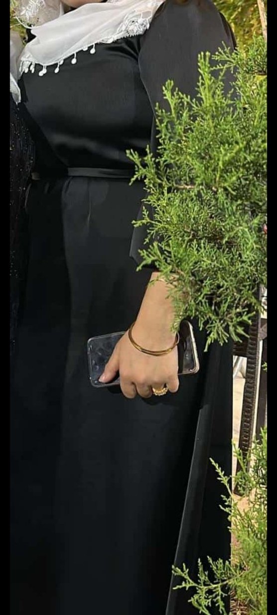 Siyah Uzun tesettür Elbise - Görsel 2