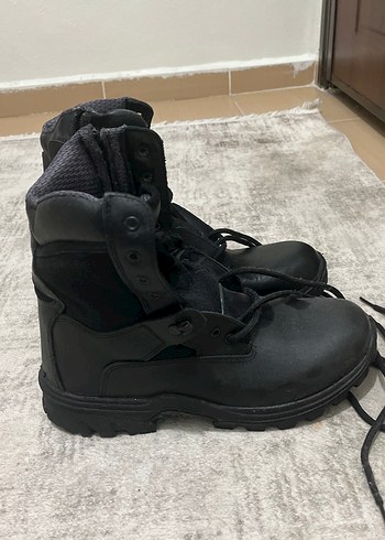 Siyah Kauçuk Erkek Botlar Velcro - Görsel 2