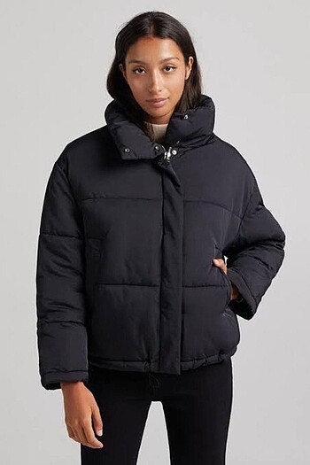 Bershka Kadın Siyah Mont