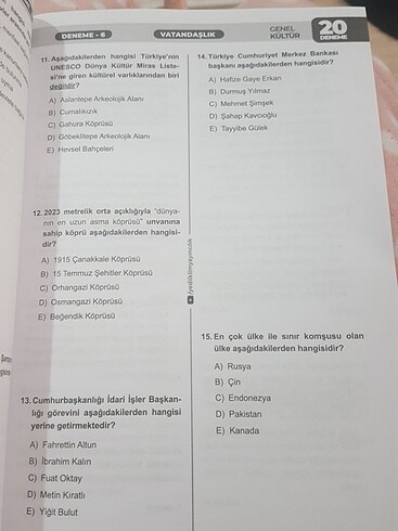  Kpss vatandaslik 20 deneme yedi iklim yayinlari