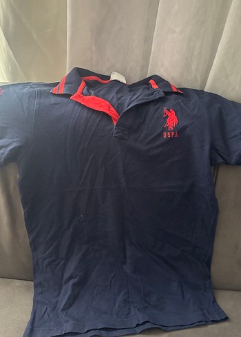 Kırmızı Detaylı Lacivert Erkek Polo Tişört
