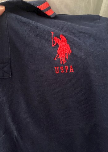U.S Polo Assn. Kırmızı Detaylı Lacivert Erkek Polo Tişört