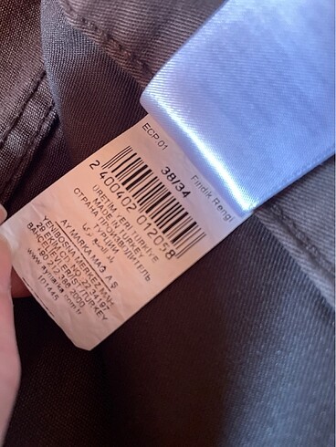 38 Beden Erkek kot pantolon