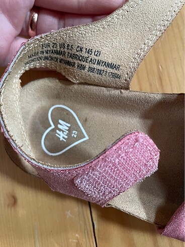 23 Beden pembe Renk H&M kız çocuk sandalet