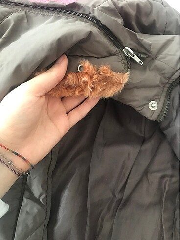 m Beden haki Renk Kadın Mont
