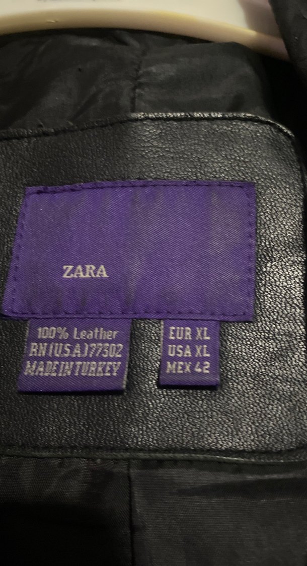 Düğmeli Siyah Deri Kadın Ceket - Görsel 3