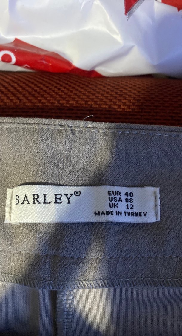 Bej Keten Rahat Kesim Midi Kadın Pantolon - Görsel 5