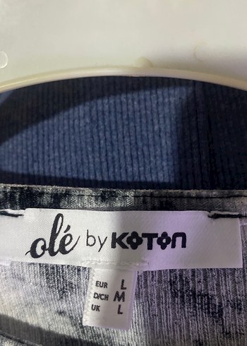 Kadın Gri Bağlama Boyalı Uzun Kollu Triko Bluz - Görsel 2