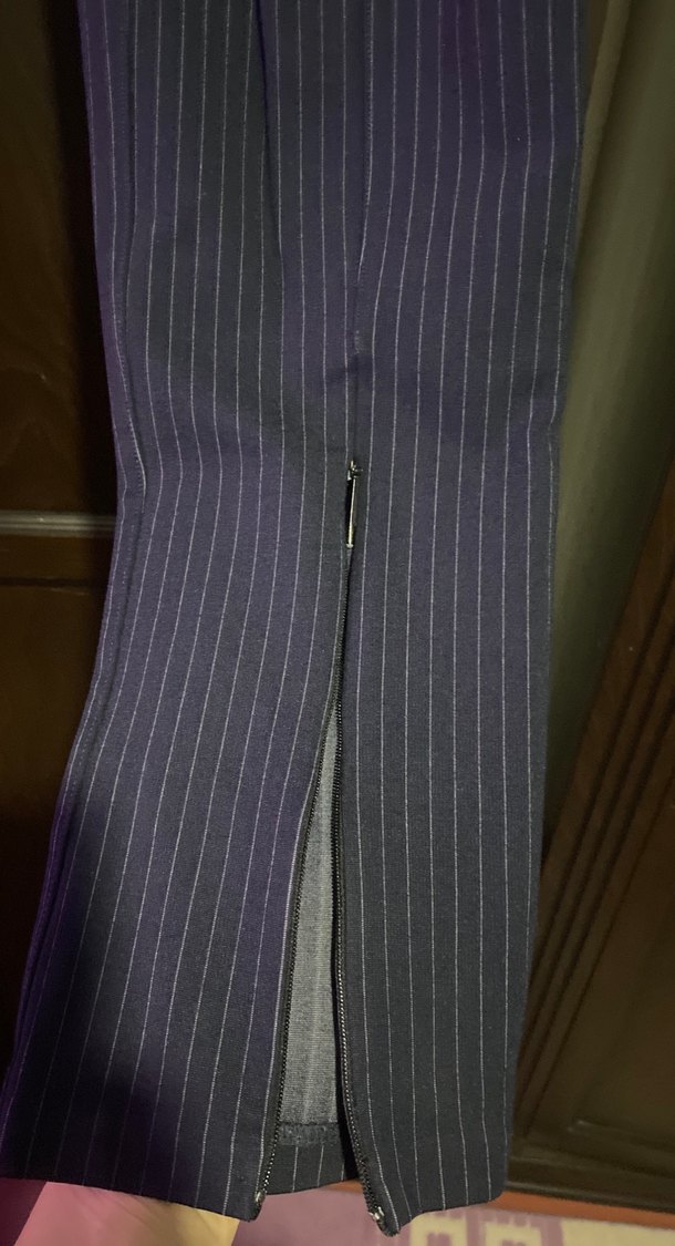 Düz Renk Mor Kadın Kumaş Pantolon - Görsel 4