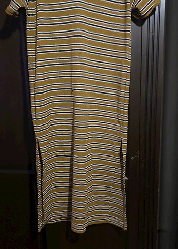 Uzun elbise tiriko yeni iki kenarları yırtmaçlı - Görsel 3