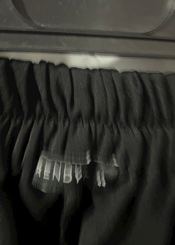 Kadın Siyah Pilili Uzun Kumaş Pantolon - Görsel 3