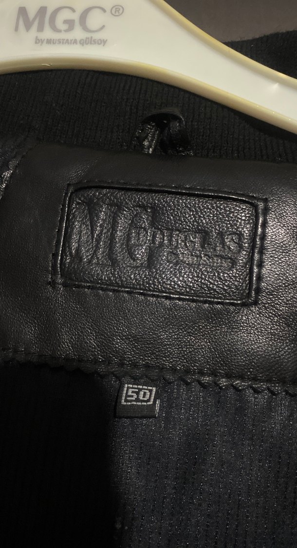 Kadın Siyah Deri Biker Ceket - Görsel 2