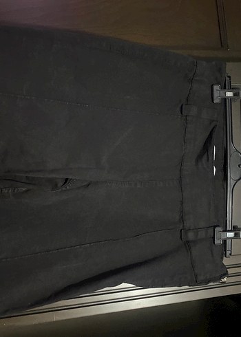 Kemer Detaylı Siyah Kadın Denim Pantolon - Görsel 2