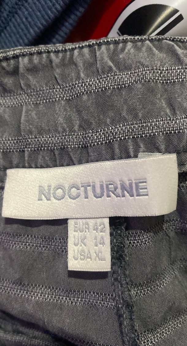 Gri Keten Kadın Bol Kesim Pileli Pantolon - Görsel 3