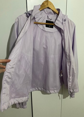 LCW Vision Lila Kapüşonlu Uzun Kollu Kadın Yağmurluk - Görsel 4