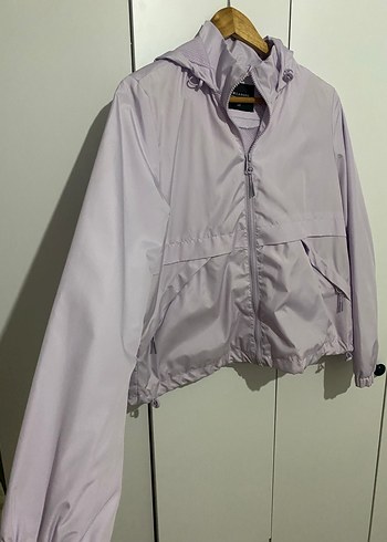 LCW Vision Lila Kapüşonlu Uzun Kollu Kadın Yağmurluk - Görsel 3