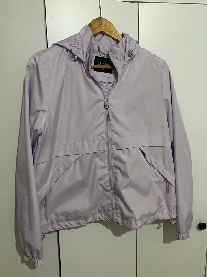 LCW Vision Lila Kapüşonlu Uzun Kollu Kadın Yağmurluk - Görsel 2