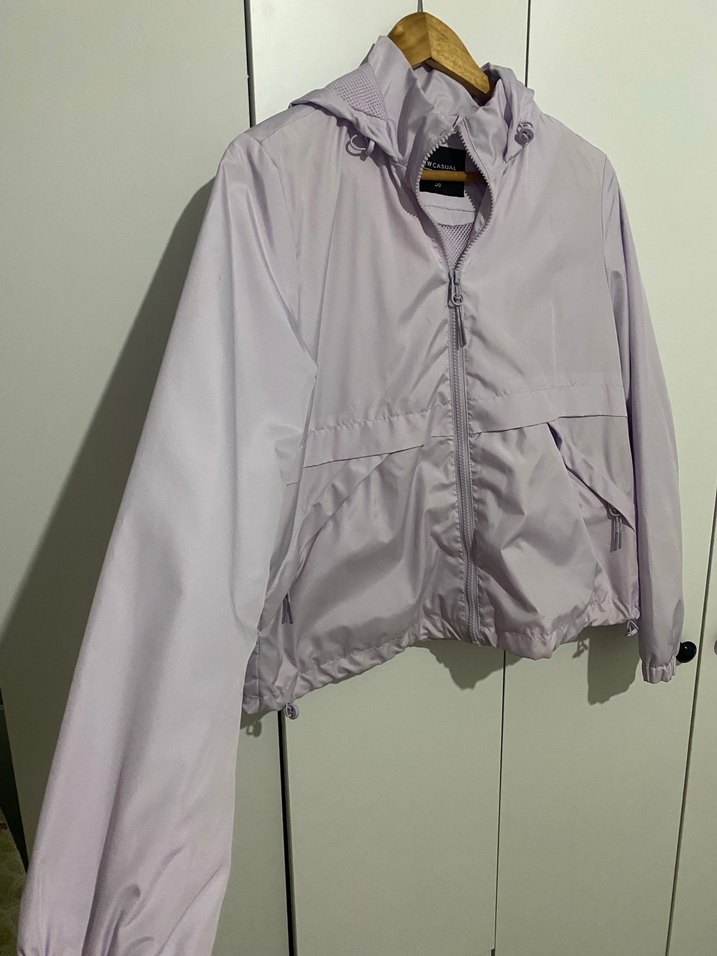 LCW Vision Lila Kapüşonlu Uzun Kollu Kadın Yağmurluk - Görsel 3