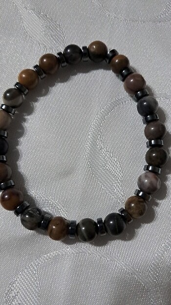Yeşim(jade),hematit dogal taş bileklik 