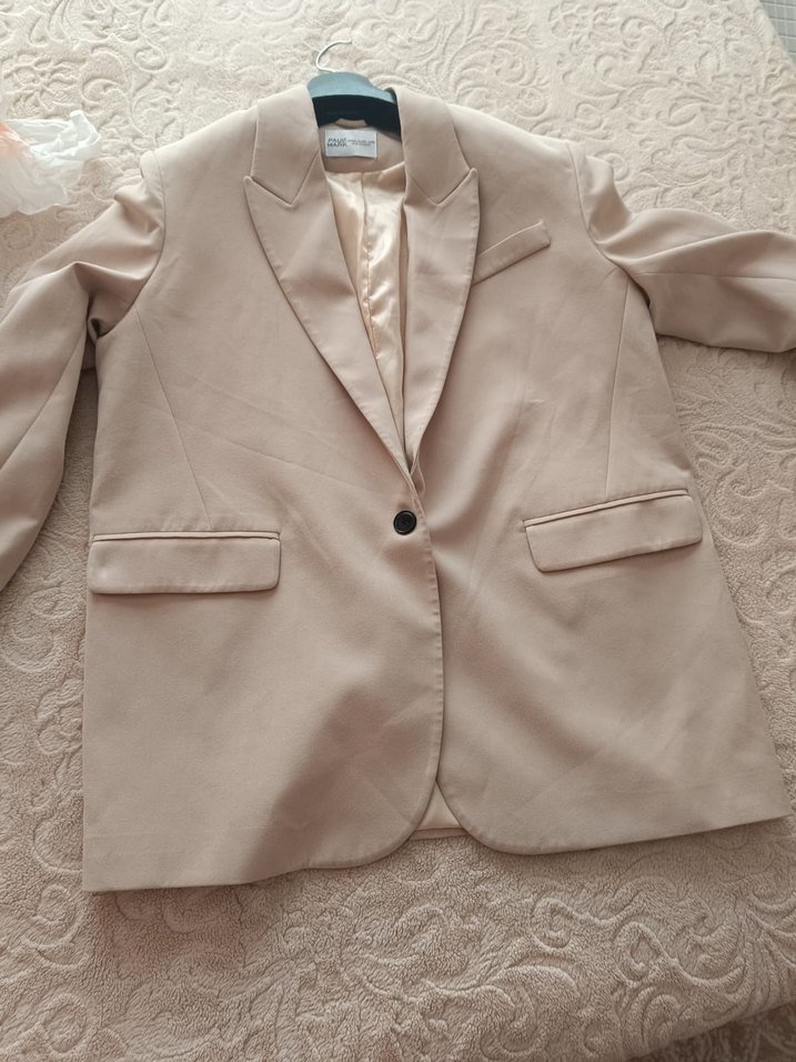 Bej Kadın Mini Blazer - Görsel 2