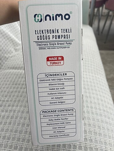 Beden Nimo elektrikli göğüs pompası