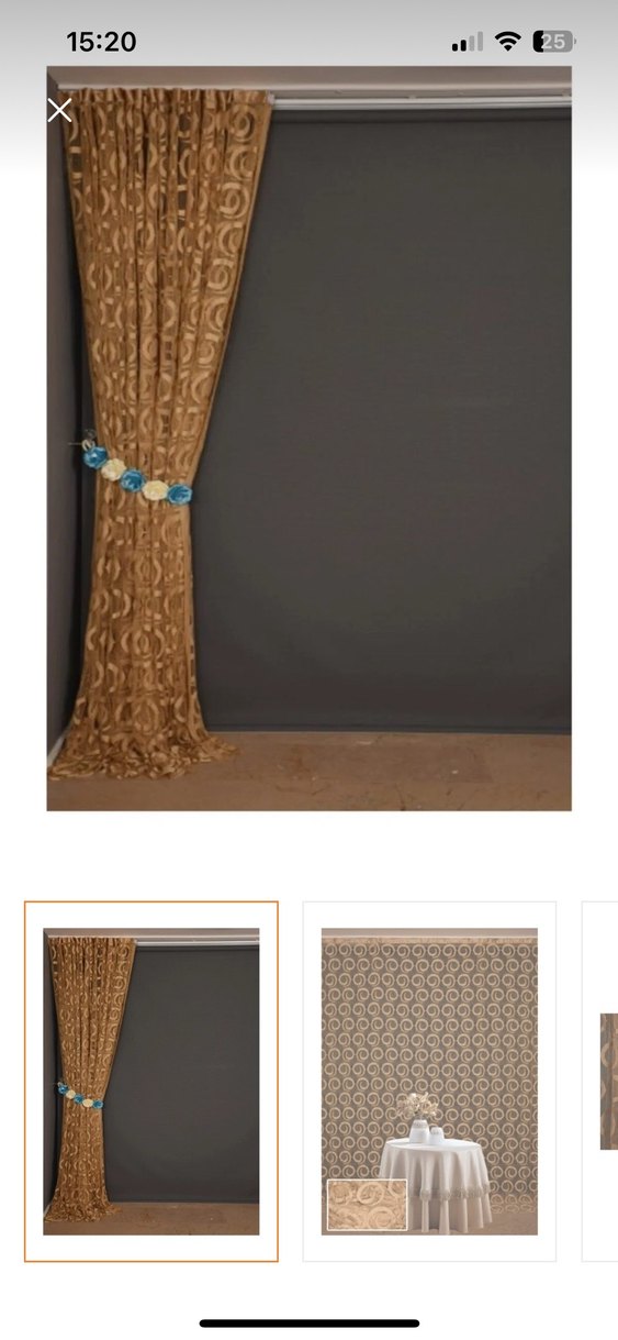 Sütlü kahve ip perde - Görsel 2