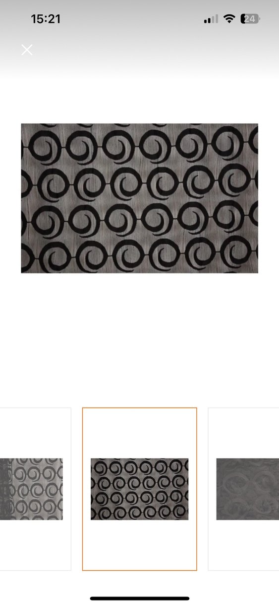 Siyah Nakışlı Gotik ip perde - Görsel 4