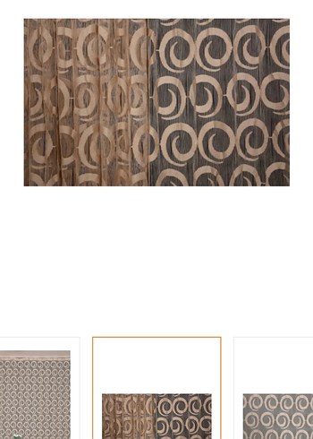 Bej Nakışlı Modern Klasik Perde - Görsel 4