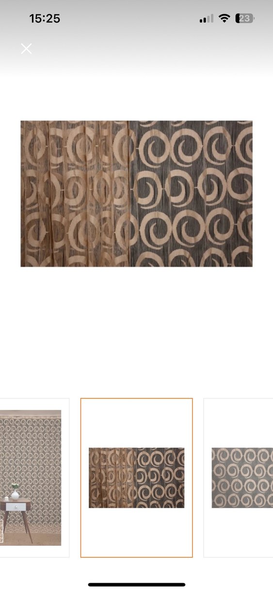 Bej Nakışlı Modern Klasik Perde - Görsel 4