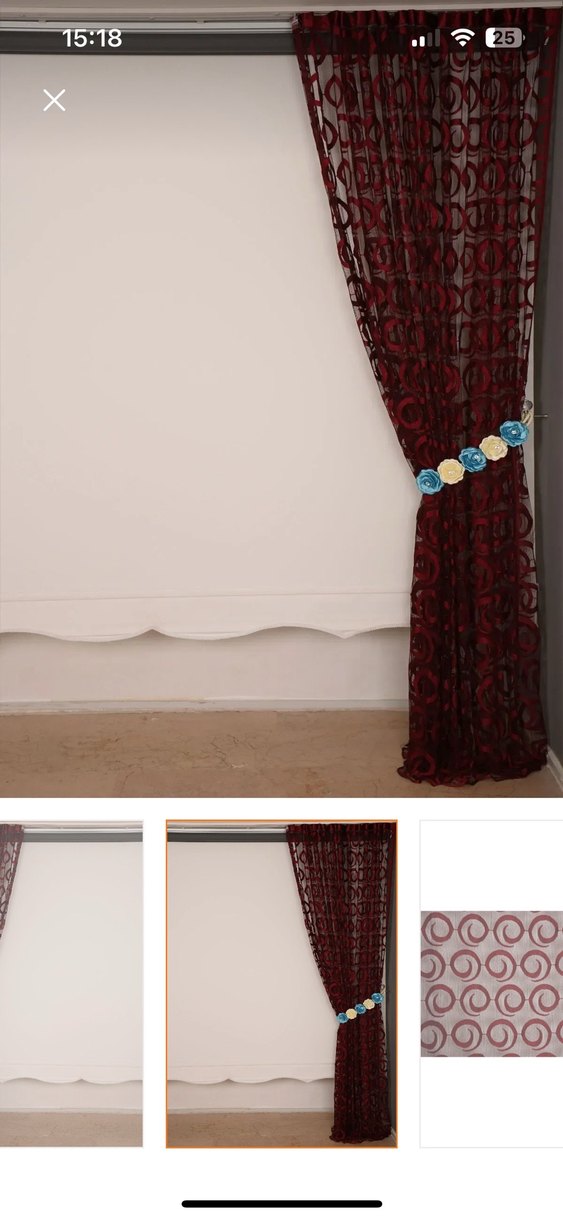 Bordo ip perde - Görsel 2