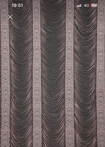 Modern Klasik pudra Etnik Desenli Perde - Görsel 4