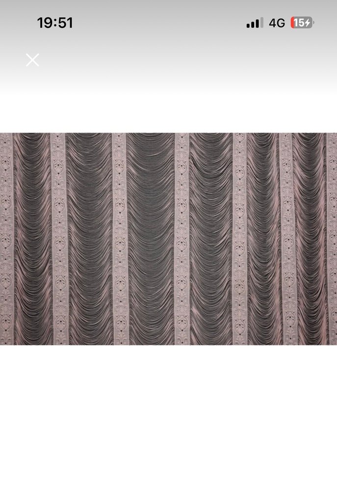 Modern Klasik pudra Etnik Desenli Perde - Görsel 5