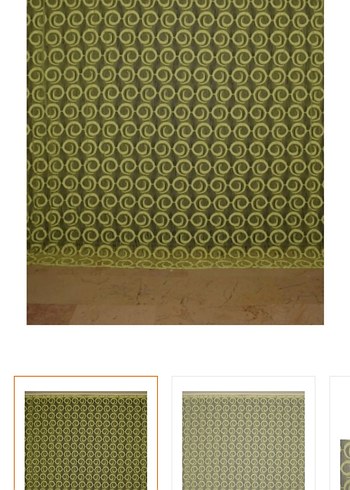 Yeşil Desenli Modern Klasik Perde - Görsel 3