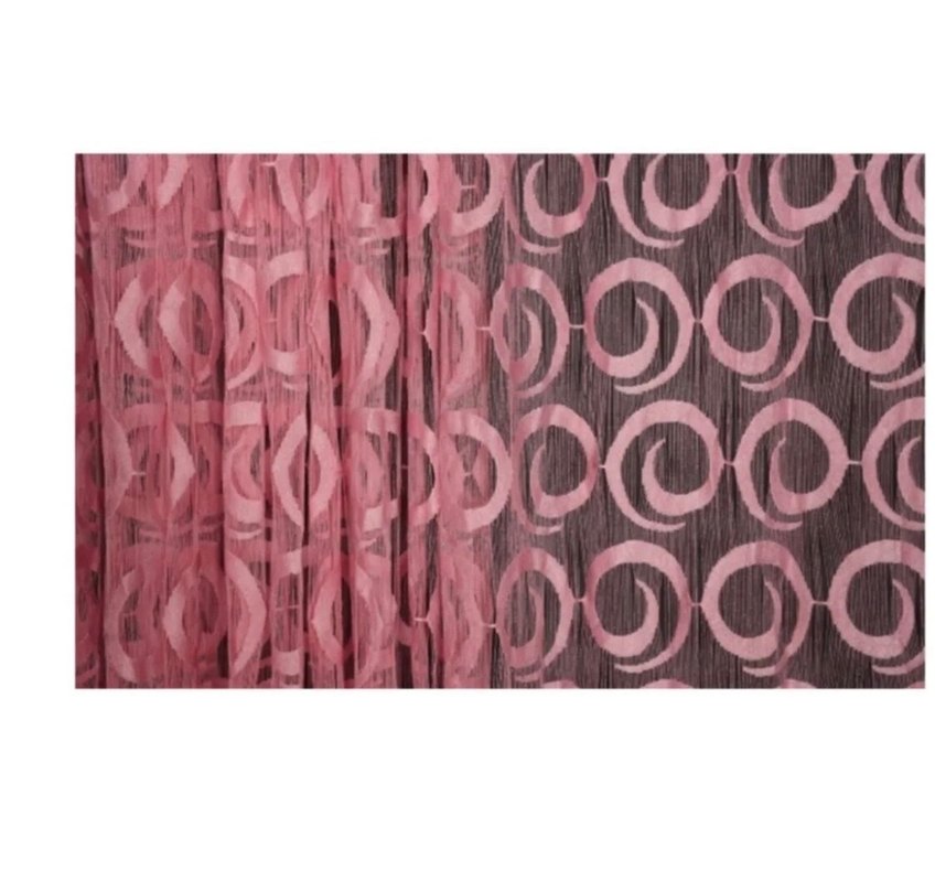 Nakışlı Pembe Perde Takımı defolu ürün - Görsel 2