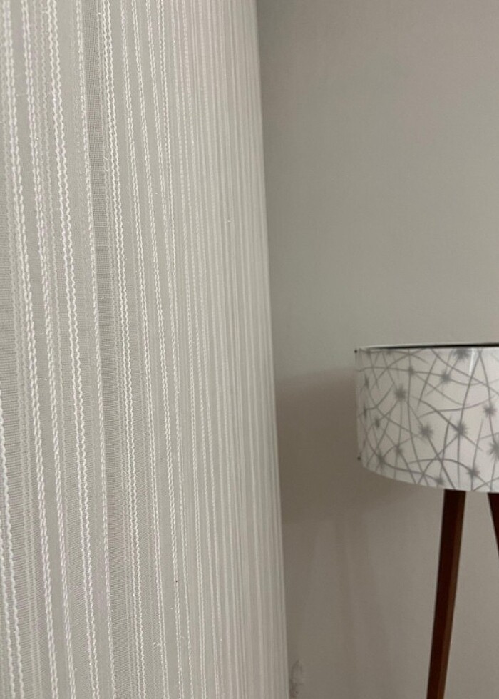 Tül perde simli cizgili - Görsel 4